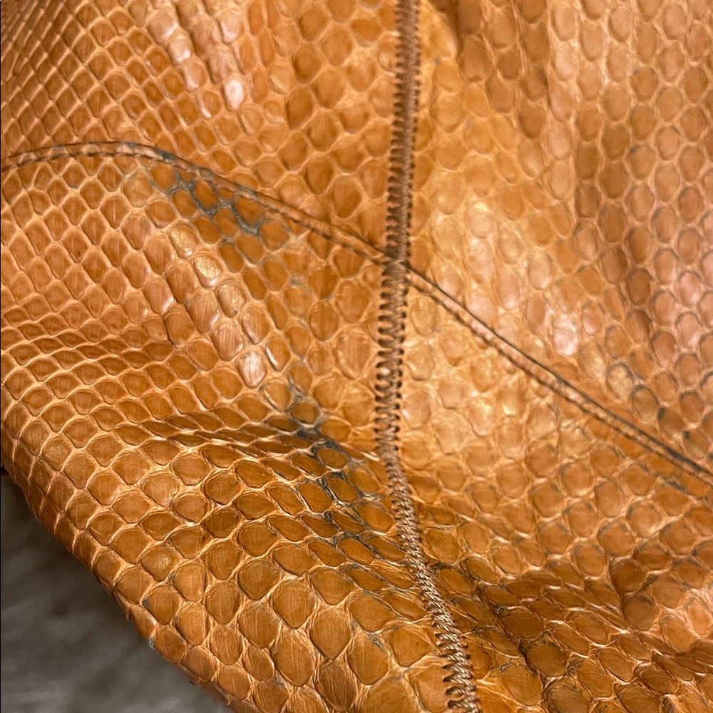 Gucci Tan Python Leather Messenger Bag With Heart… - image 6